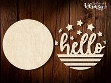 Load image into Gallery viewer, Stars and Stripes HELLO, WELCOME or AMERICA