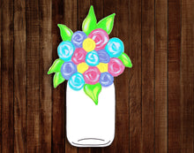 Load image into Gallery viewer, Mason Jar with Flowers