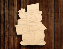 Load image into Gallery viewer, Snowman with Gifts