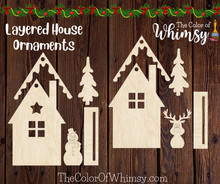 Load image into Gallery viewer, Layered House Ornaments