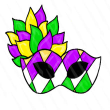 Load image into Gallery viewer, Mardi Gras Sign Mask