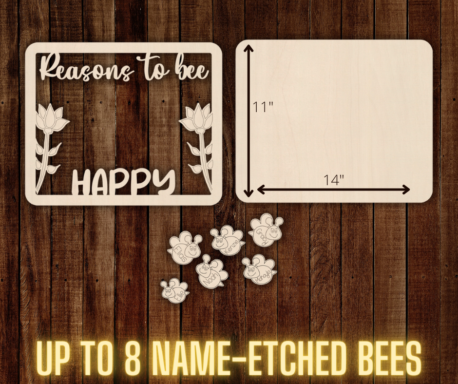 Reasons to Bee Happy Kit - Personalized Names