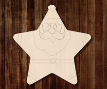 Load image into Gallery viewer, Santa Star Ornament