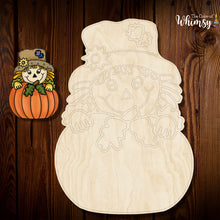 Load image into Gallery viewer, Scarecrow Behind Pumpkin SVG Digital File