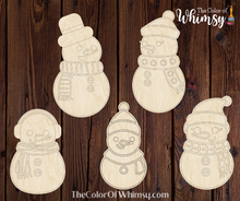 Load image into Gallery viewer, Snowman Family