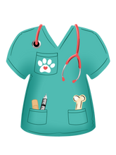Load image into Gallery viewer, Vet Scrub Top