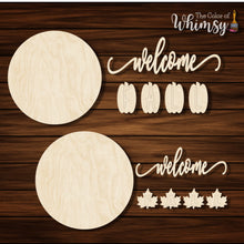 Load image into Gallery viewer, Welcome Fall with Leaves or Pumpkins