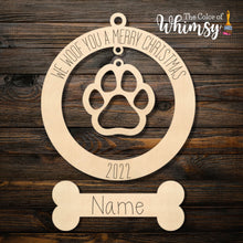 Load image into Gallery viewer, Dog Ornament We Woof You A Merry Christmas