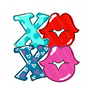 XOXO with Lips