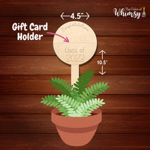 Load image into Gallery viewer, Congratulations NEW HOME or GRAD Plant Stake Gift Card Holder