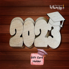 Load image into Gallery viewer, 2023 Graduation Cap Gift Card Holder