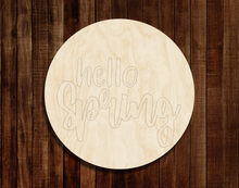 Load image into Gallery viewer, Hello Spring Door Hanger