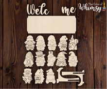 Load image into Gallery viewer, Desk Sized Welcome Sign with GNOME Attachments and Easel Kit
