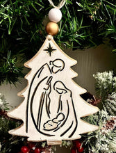 Load image into Gallery viewer, Nativity Scene in Christmas Tree
