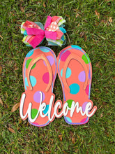 Load image into Gallery viewer, Layered Flip Flip Welcome