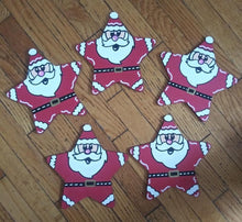 Load image into Gallery viewer, Santa Star Ornament