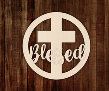 Load image into Gallery viewer, Blessed Cross Car Charm