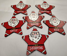 Load image into Gallery viewer, Santa Star Ornament