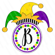 Load image into Gallery viewer, Mardi Gras Sign With Circle
