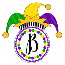 Load image into Gallery viewer, Mardi Gras Sign With Circle