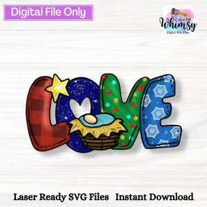 Love Comes Down SVG Digital File