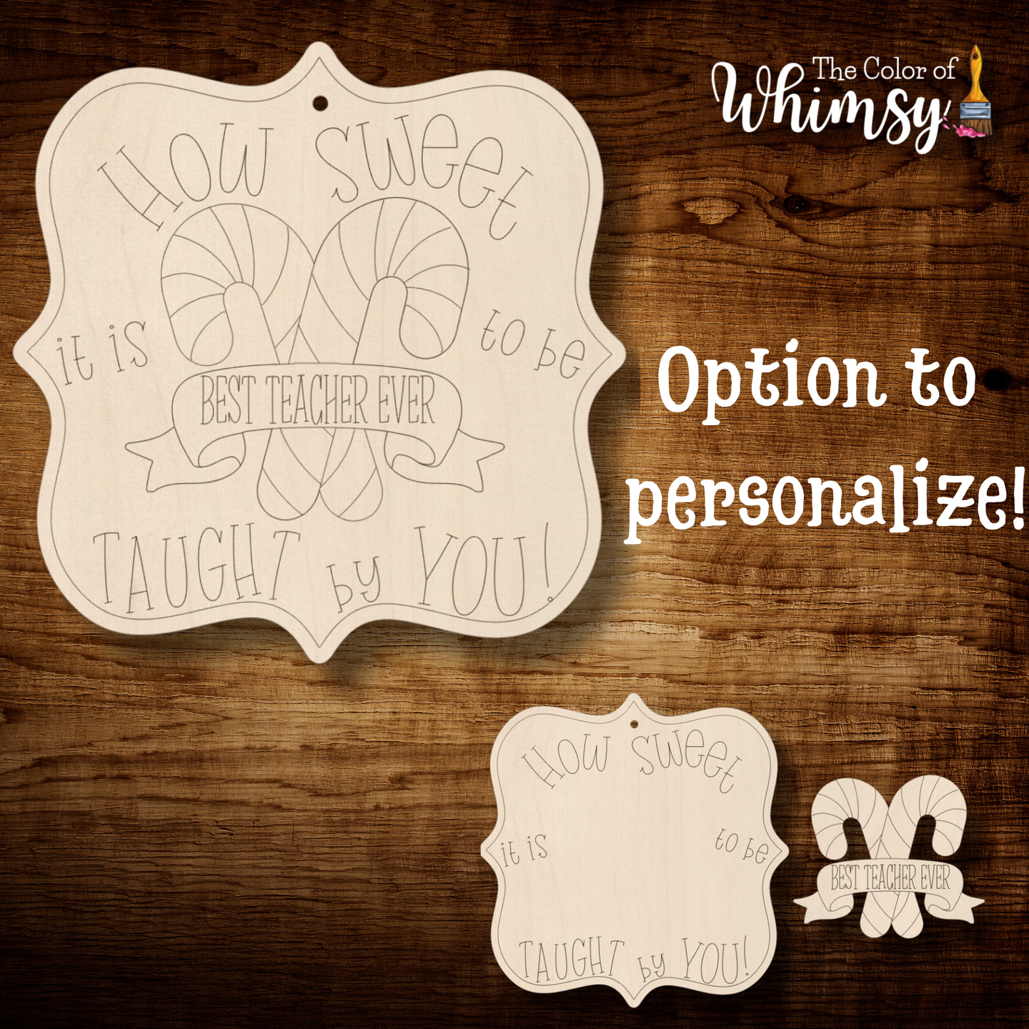 How Sweet It Is to be Taught by You Layered Ornament