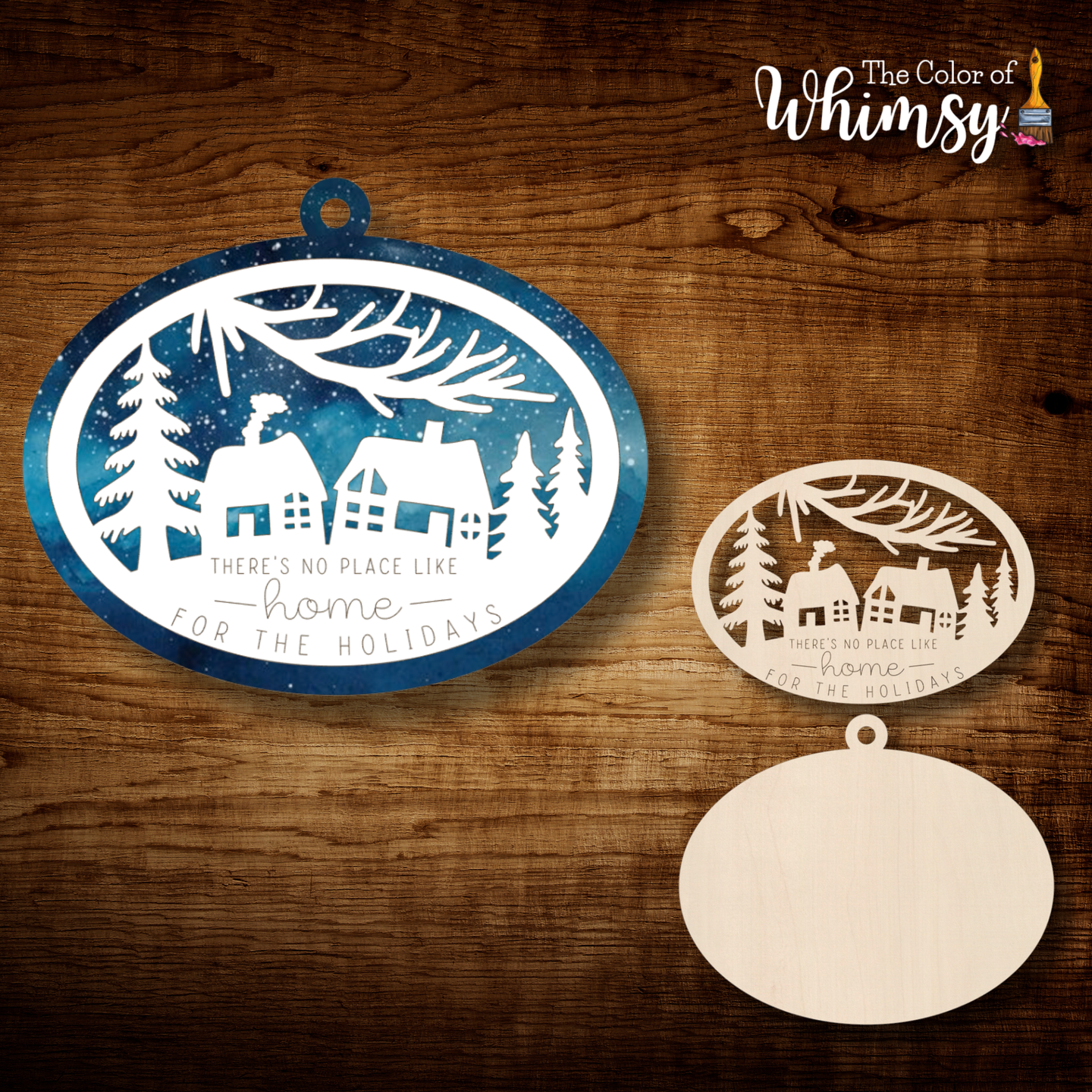 No Place Like Home Christmas Layered Ornament