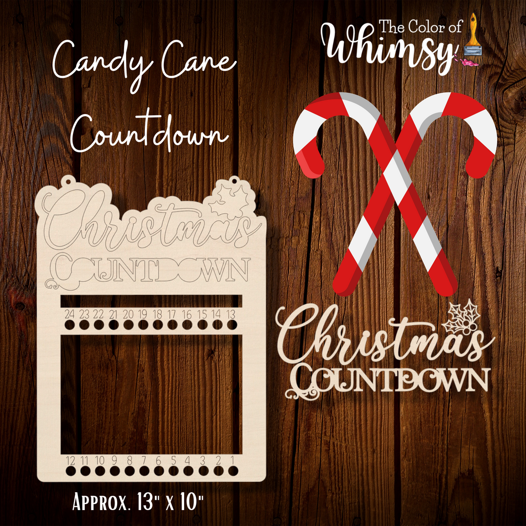 Layered Candy Cane Countdown