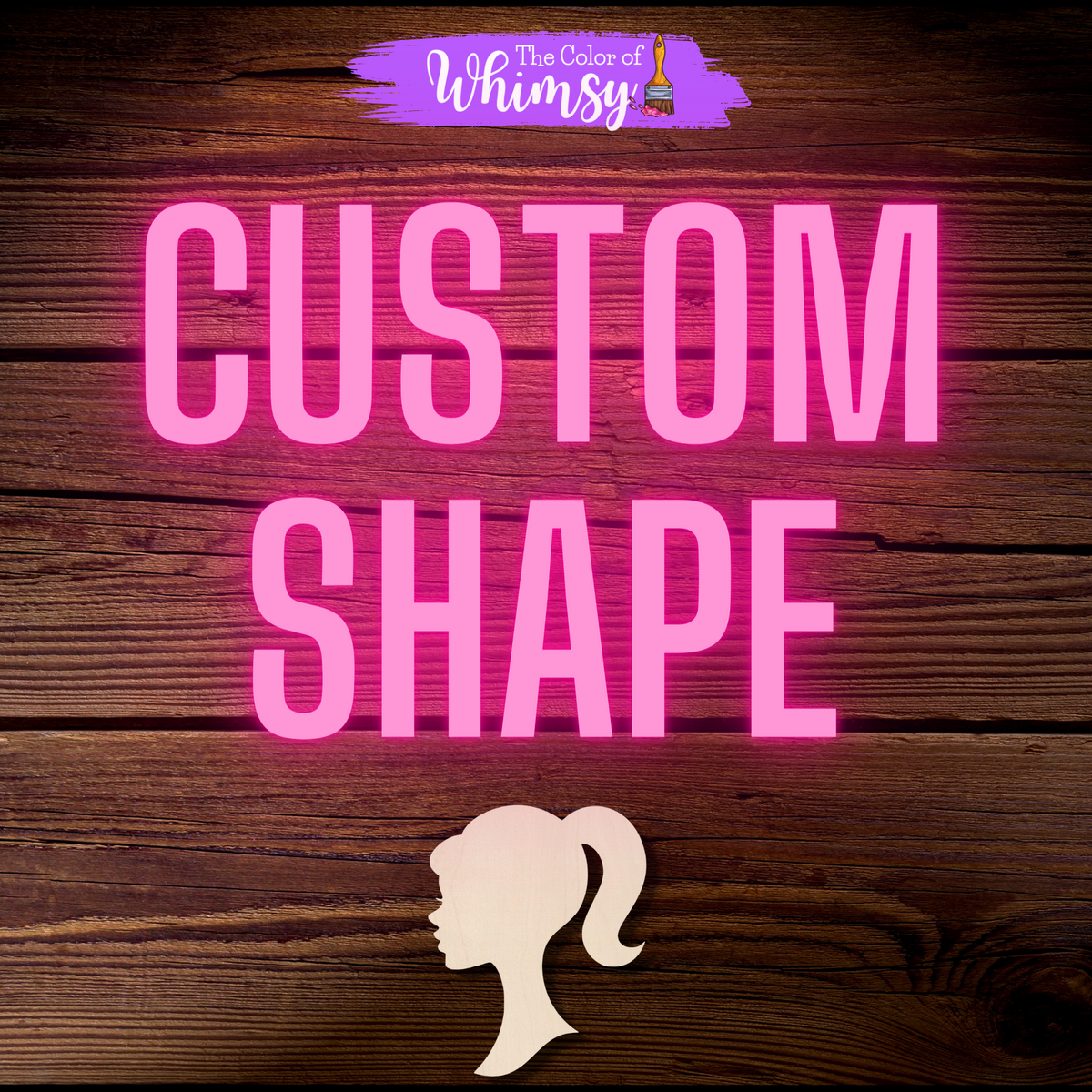 Custom Shape Doll Unfinished Wood Blank - Door Hanger - Sign and Wreath ...