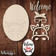 Load image into Gallery viewer, BULK 20&quot; Welcome Hip Cow (Set of 10)
