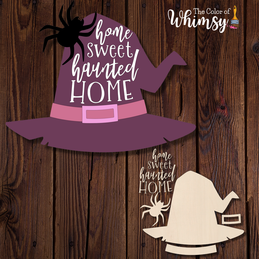 Home Sweet Haunted Home Witch Hat - Layered