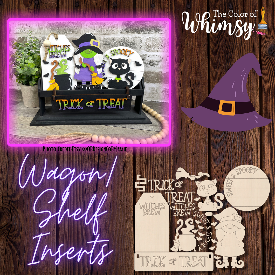Witchy Wagon/Shelf Additions