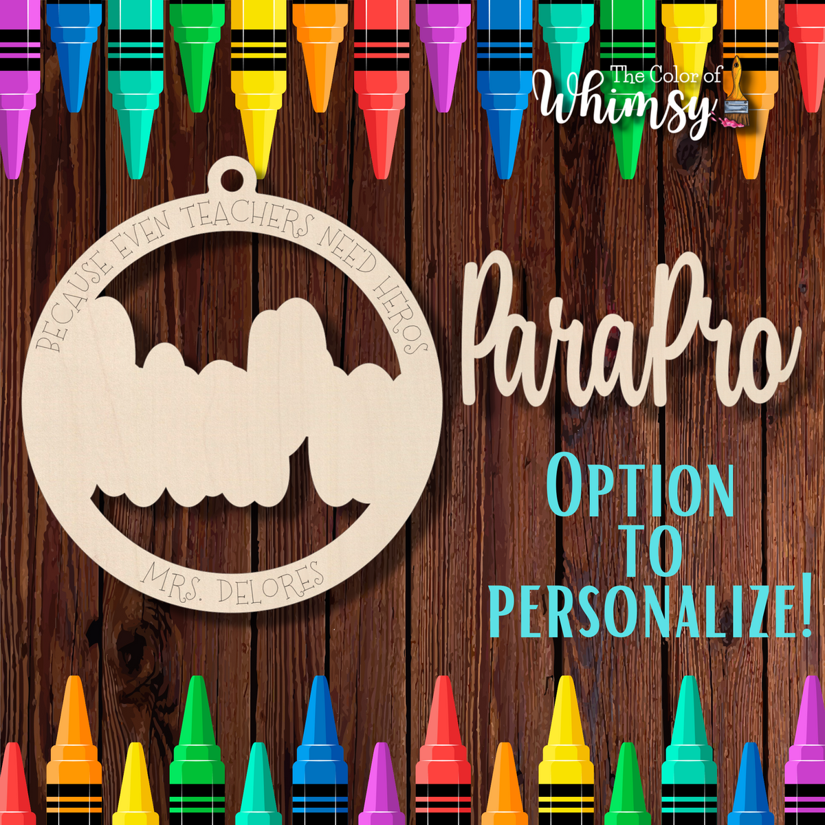 ParaPro Ornament Unfinished Wood Cut Out – The Color of Whimsy
