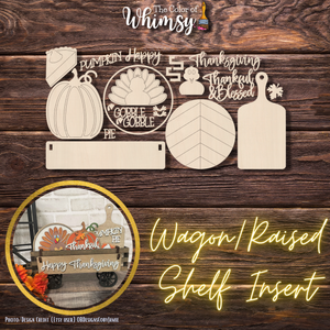 Thanksgiving Gobble Turkey Wagon/Shelf Additions
