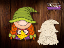 Load image into Gallery viewer, Girl Gnome with Leaf Layered OR Etched
