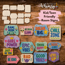 Load image into Gallery viewer, Fun Kid/Teen Room Signs
