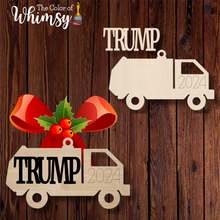 Load image into Gallery viewer, Trump Garbage Truck Layered Ornament
