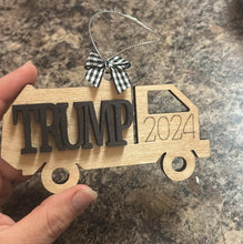 Load image into Gallery viewer, Trump Garbage Truck Layered Ornament
