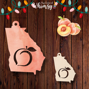 Georgia Peach Ornament