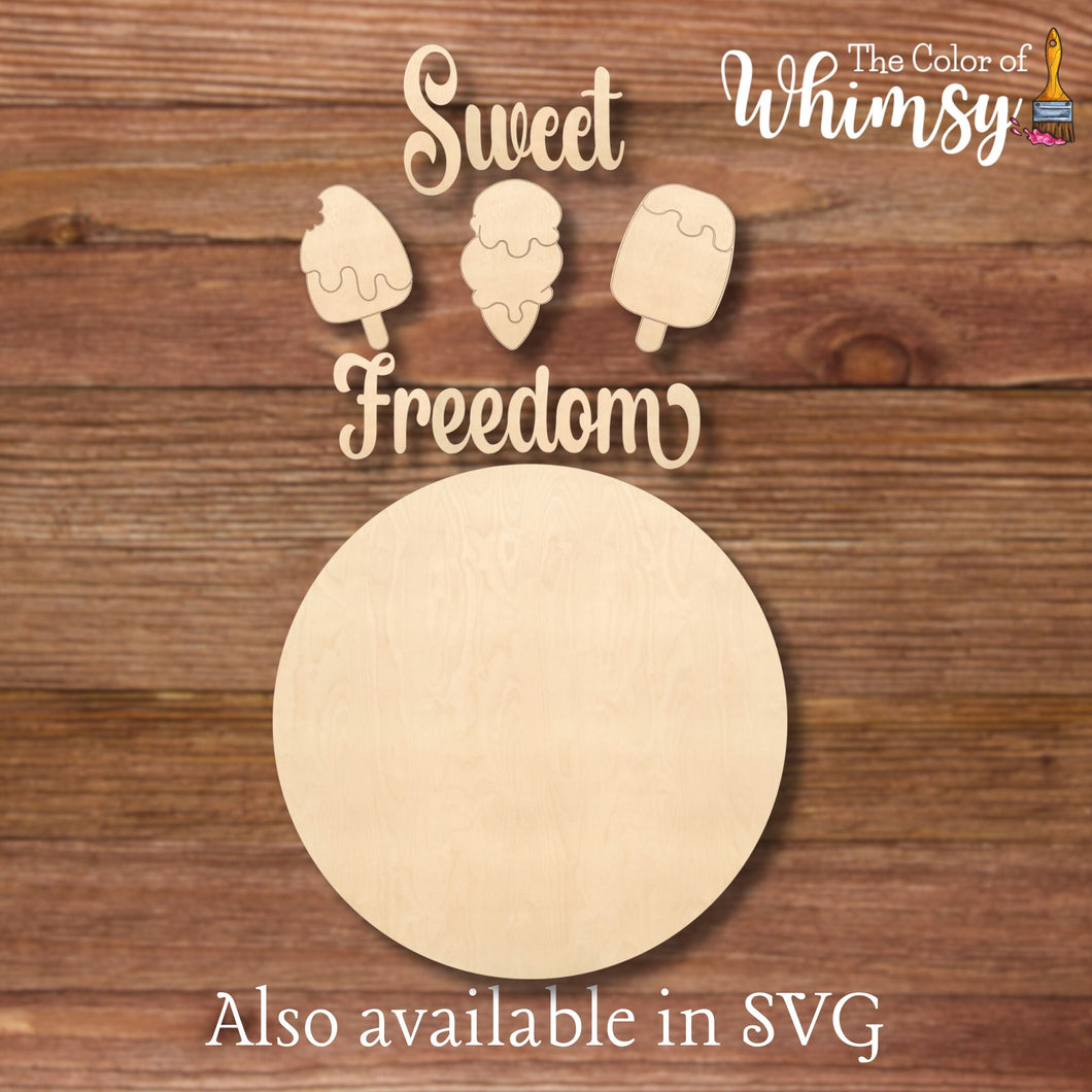 Sweet Freedom Ice Cream Layered Round