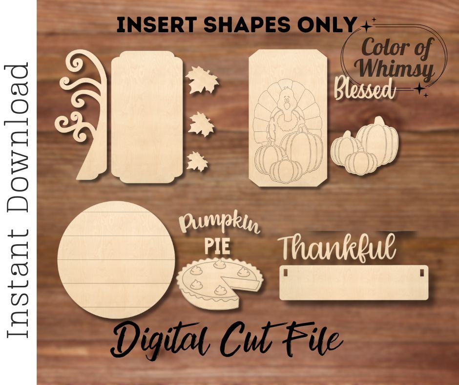 Thanksgiving Wagon Addition Set SVG Digital File