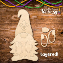 Load image into Gallery viewer, *SALE* 3 Mardi Gras Gnomes for $15
