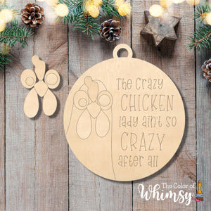 Funny Chicken Christmas Ornaments