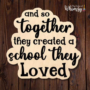 Homeschool Sign - Layered or Etched