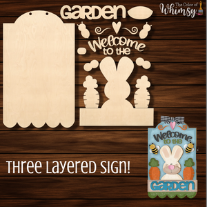 Welcome to the Garden Layered Sign