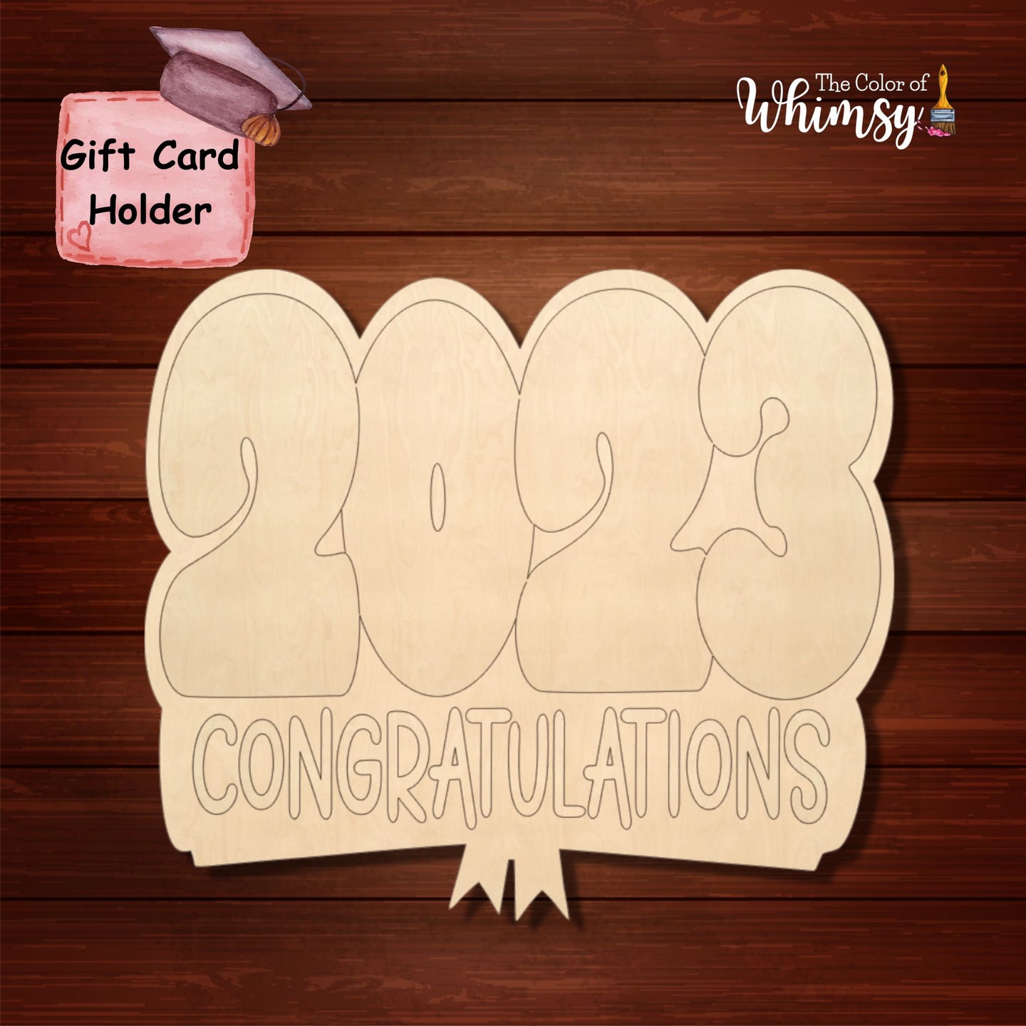 Graduation Gift Card Holder Unfinished Wood Shape For Graduation Gift The Color of Whimsy Graduation Gift Card Holder Unfinished Wood Shape For Graduation Gift The Color of Whimsy