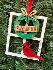 "Always With You" Cardinal Ornament