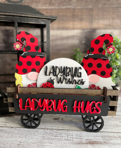 Wagon Table Sitter Ladybug Gnome Addition