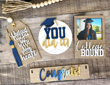 Load image into Gallery viewer, Wagon/Shelf Table Sitter Graduation/College Bound Additions
