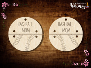Baseball Mom Earring Blank Sets